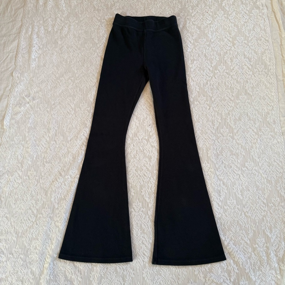 Aerie textured high rise flare leggings